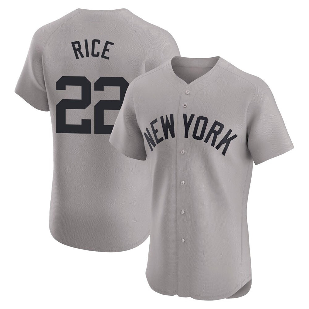 MATTH NY.Yankees #22 Ben Rice Player Gray Limited Elite Home Stitched Jerseys