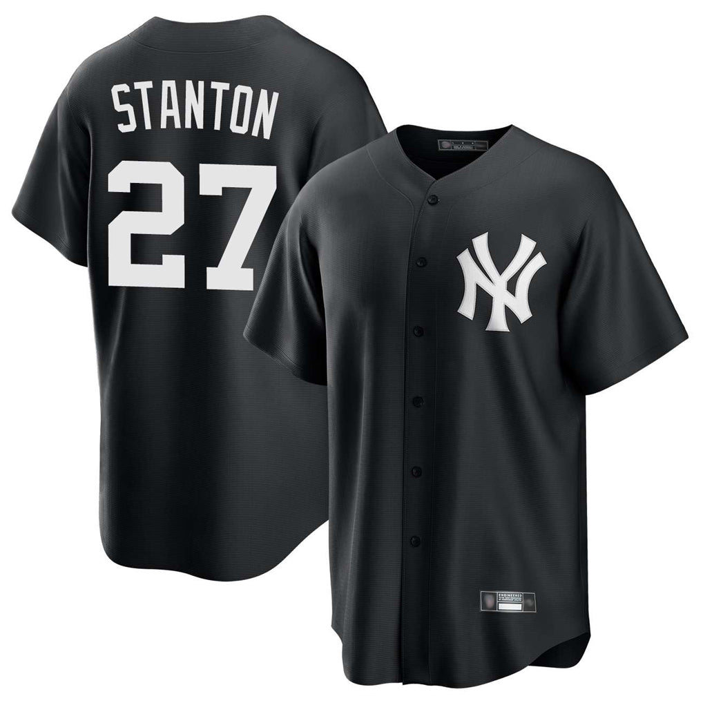 MATTH NY.Yankees #27 Giancarlo Stanton Player Black Game Stitched Jerseys