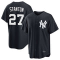 MATTH NY.Yankees #27 Giancarlo Stanton Player Navy Game Stitched Jerseys