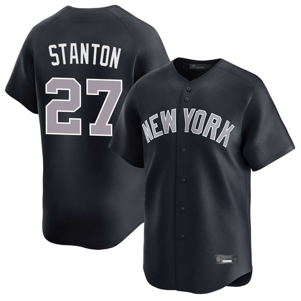 MATTH NY.Yankees #27 Giancarlo Stanton Player Navy Limited Game Stitched Jerseys