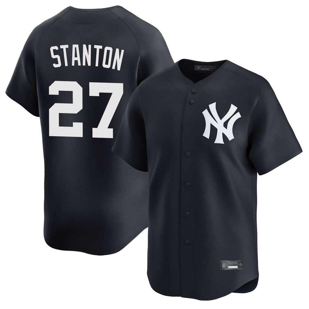 MATTH NY.Yankees #27 Giancarlo Stanton Player Navy Limited Home Stitched Jerseys