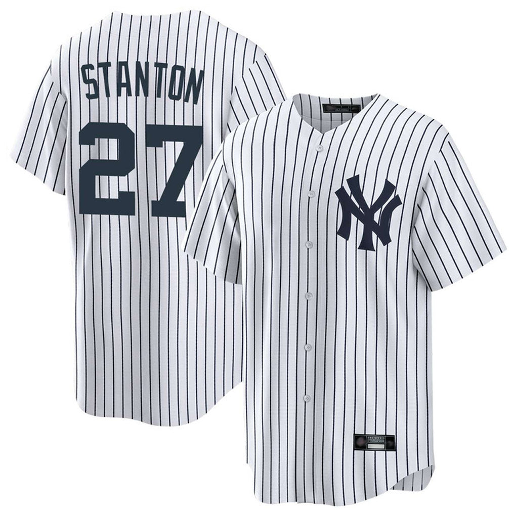 MATTH NY.Yankees #27 Giancarlo Stanton Player White Game Home Stitched Jerseys