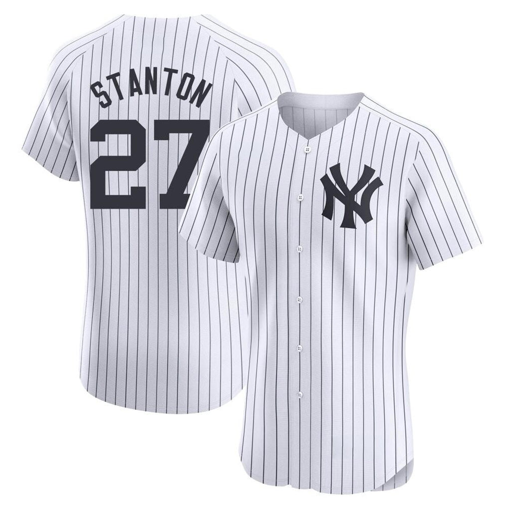 MATTH NY.Yankees #27 Giancarlo Stanton Player White Limited Elite Home Stitched Jerseys