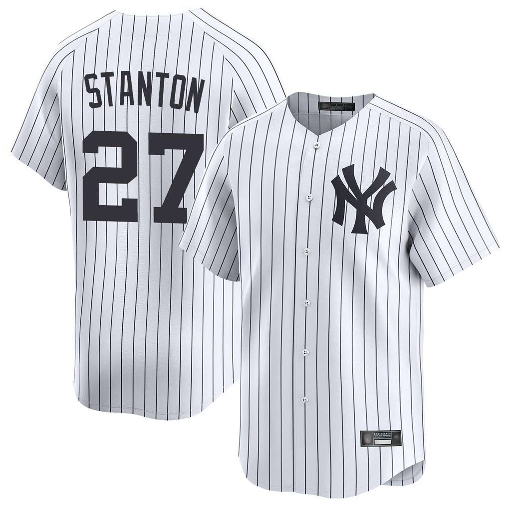 MATTH NY.Yankees #27 Giancarlo Stanton Player White Limited Home Stitched Jerseys