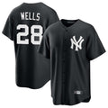 MATTH NY.Yankees #28 Austin Wells Player Black Game Home Stitched Jerseys