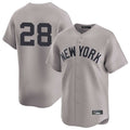 MATTH NY.Yankees #28 Austin Wells Player Gray Limited Stitched Jerseys