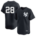 MATTH NY.Yankees #28 Austin Wells Player Navy Alternate Limited Stitched Jerseys