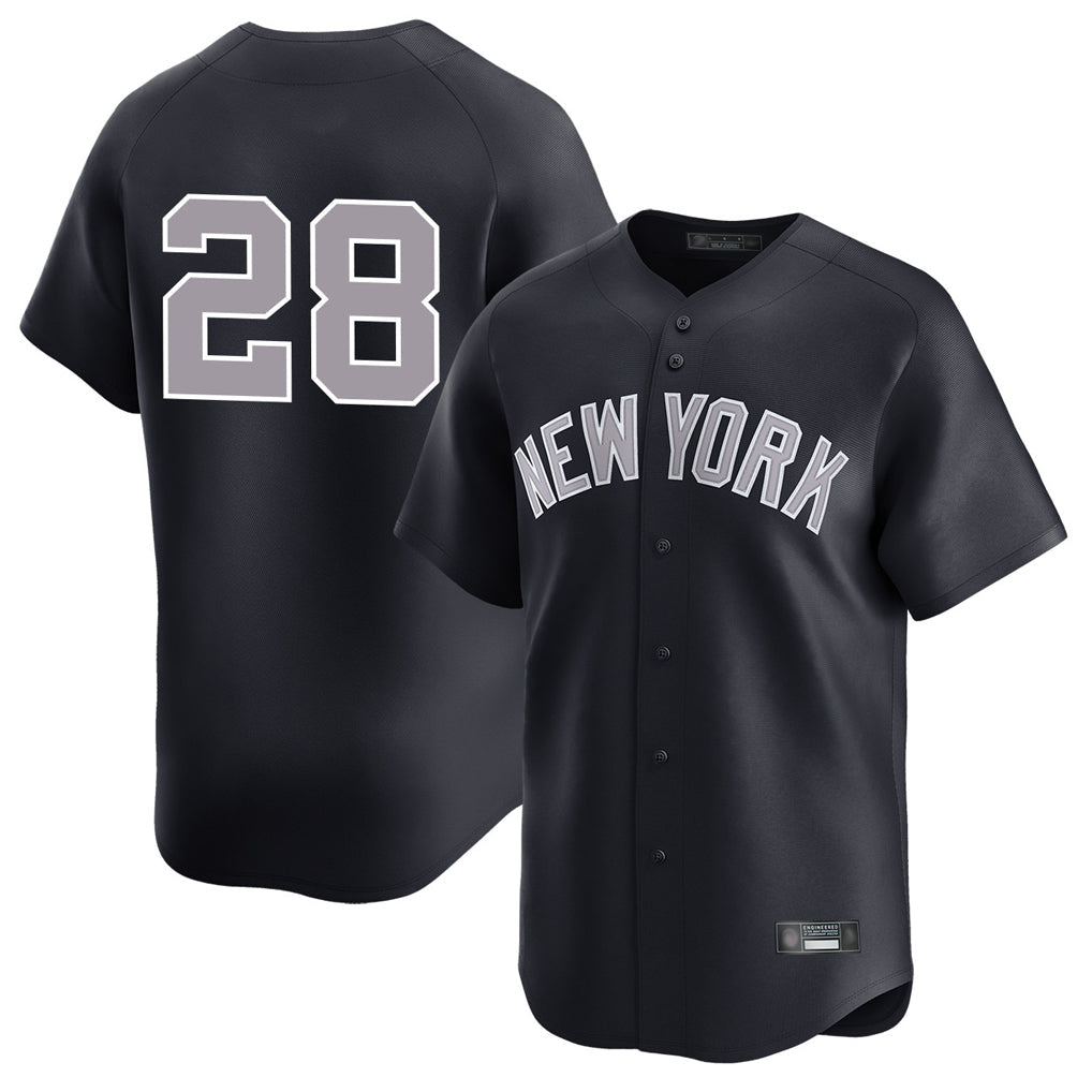 MATTH NY.Yankees #28 Austin Wells Player Navy Limited Stitched Jerseys