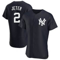 MATTH NY.Yankees #2 Derek Jeter Player Navy Limited Elite Home Stitched Jerseys