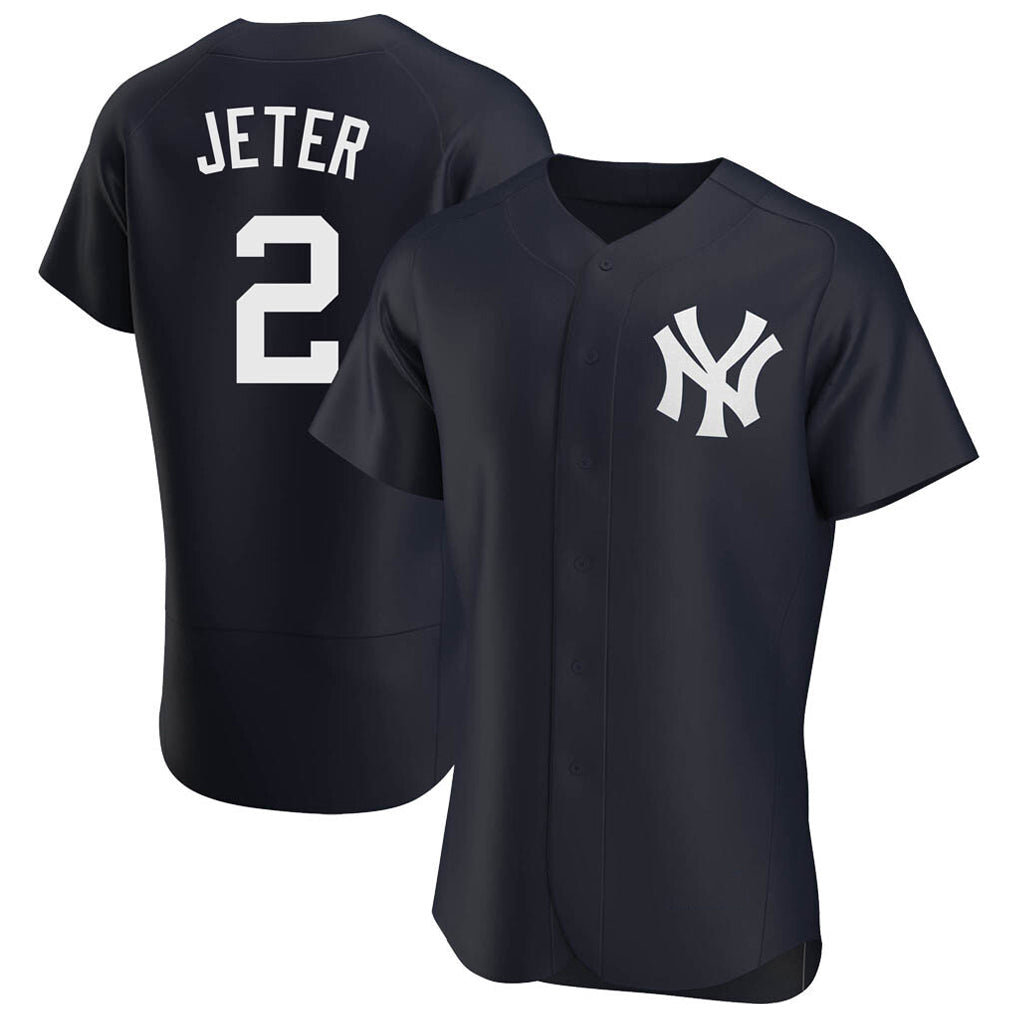 MATTH NY.Yankees #2 Derek Jeter Player Navy Limited Elite Home Stitched Jerseys