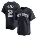 MATTH NY.Yankees #2 Derek Jeter Player Navy Limited Game Stitched Jerseys