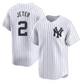 MATTH NY.Yankees #2 Derek Jeter Player White Limited Home Stitched Jerseys
