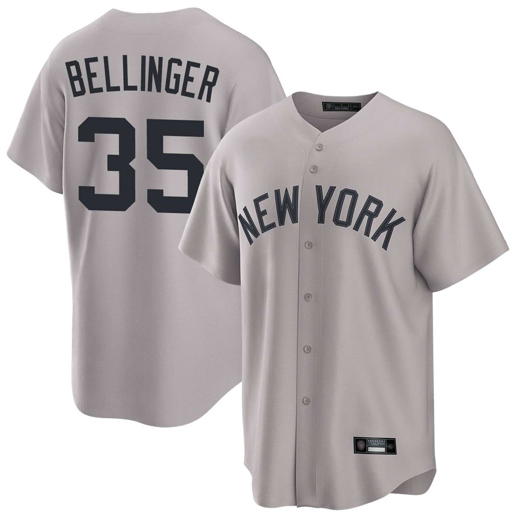 MATTH NY.Yankees #35 Cody Bellinger Player Gray Game Home Stitched Jerseys