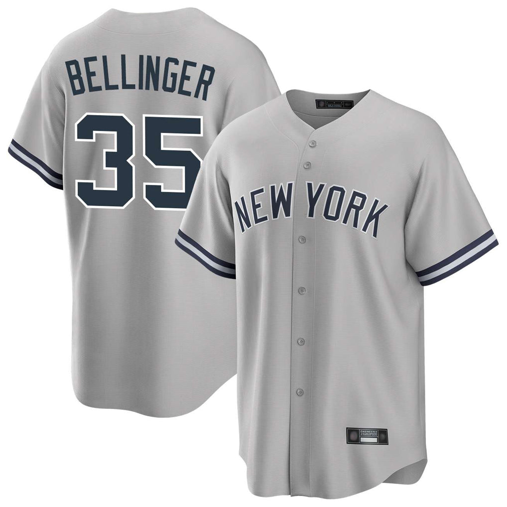 MATTH NY.Yankees #35 Cody Bellinger Player Gray Road Game Stitched Jerseys