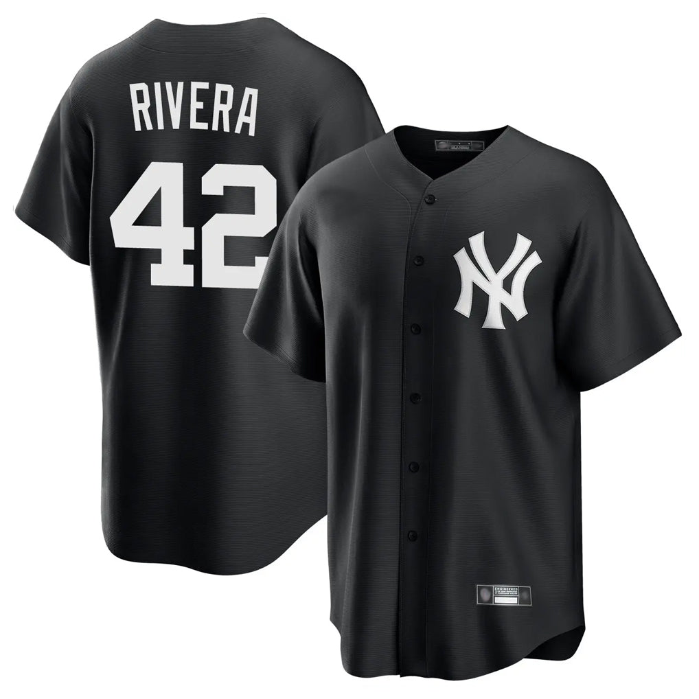 MATTH NY.Yankees #42 Mariano Rivera Player Black Game Stitched Jerseys