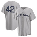 MATTH NY.Yankees #42 Mariano Rivera Player Gray Field of Dreams Game Stitched Jerseys
