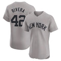 MATTH NY.Yankees #42 Mariano Rivera Player Gray Limited Elite Home Stitched Jerseys
