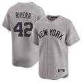MATTH NY.Yankees #42 Mariano Rivera Player Gray Limited Home Stitched Jerseys