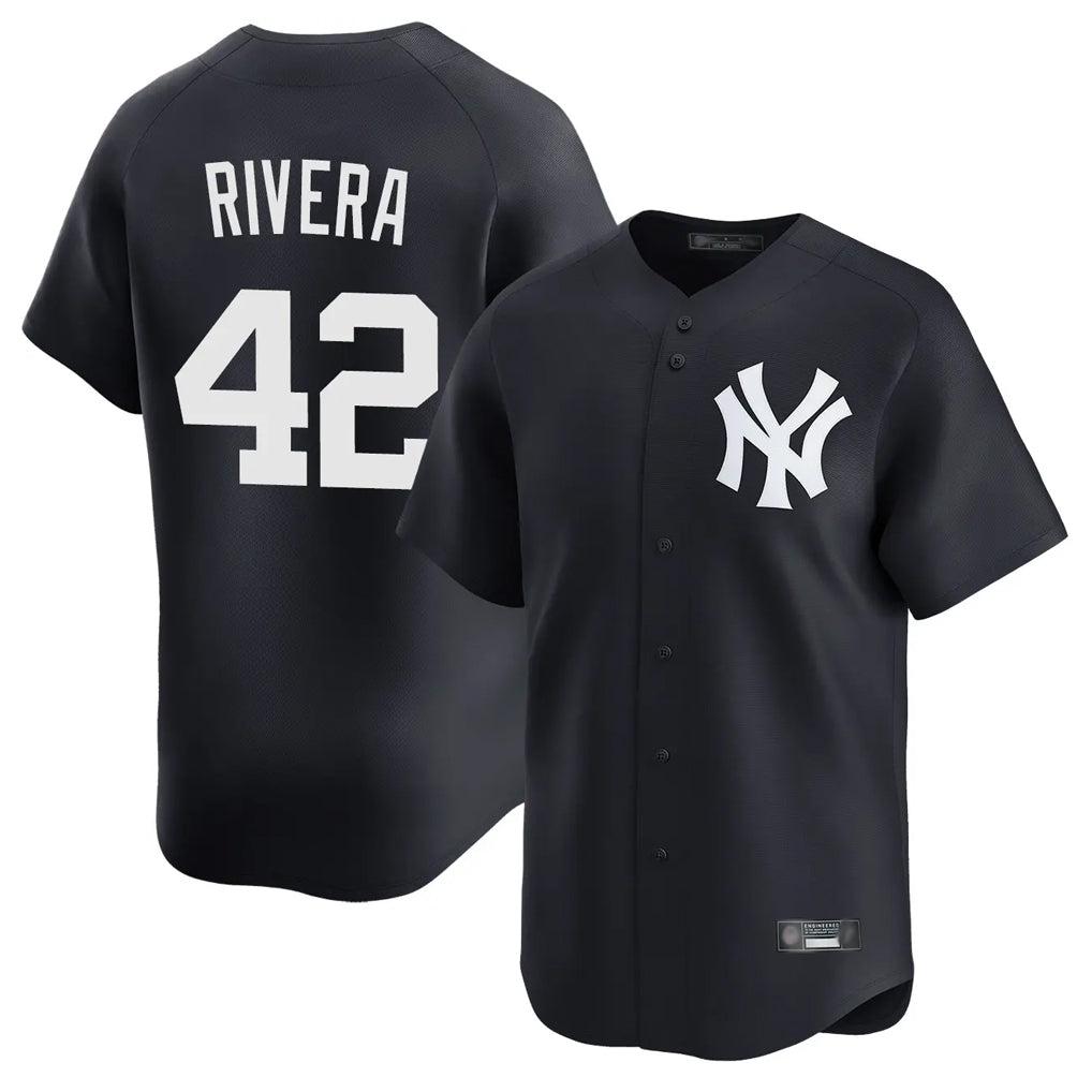 MATTH NY.Yankees #42 Mariano Rivera Player Navy Alternate Limited Home Stitched Jerseys