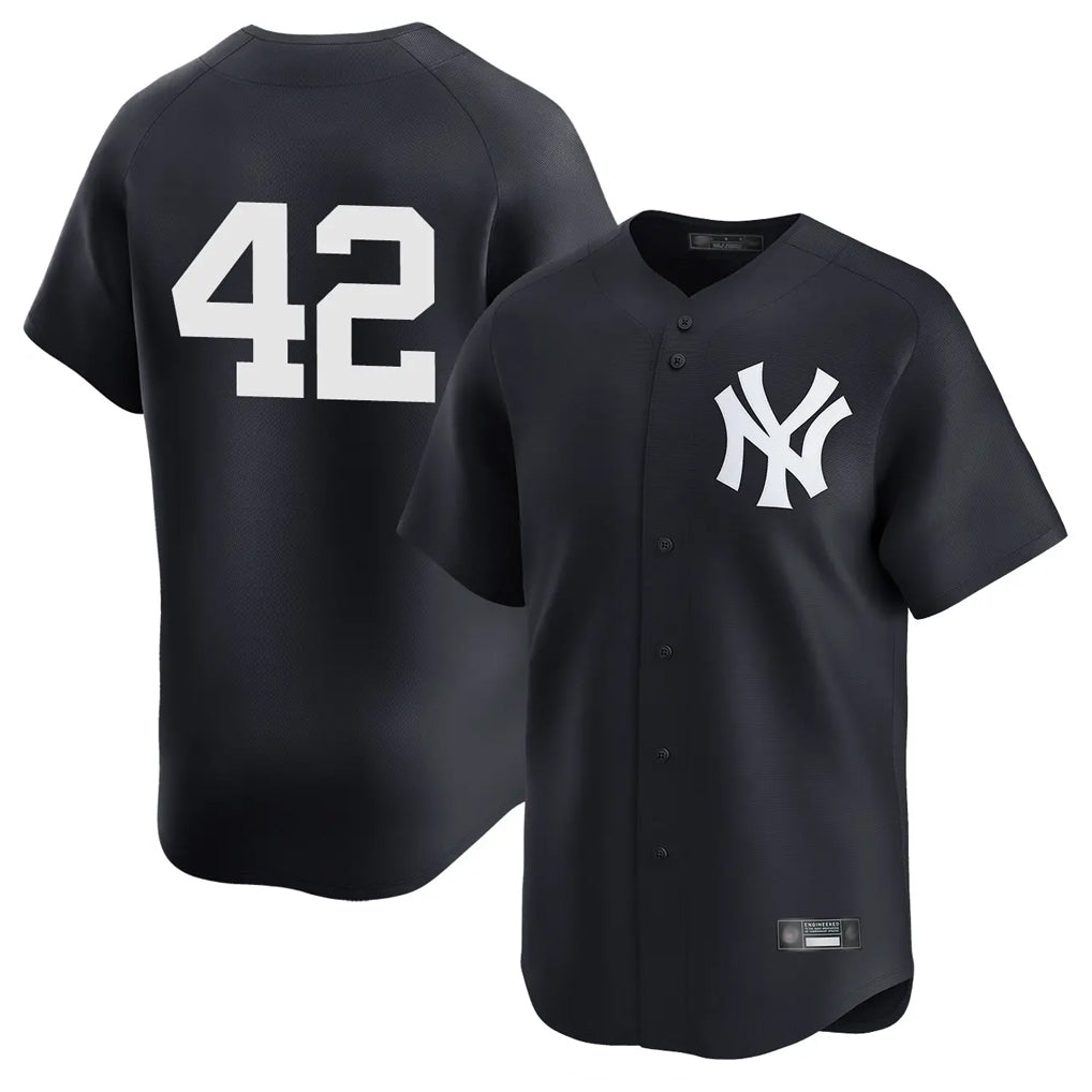 MATTH NY.Yankees #42 Mariano Rivera Player Navy Alternate Limited Stitched Jerseys