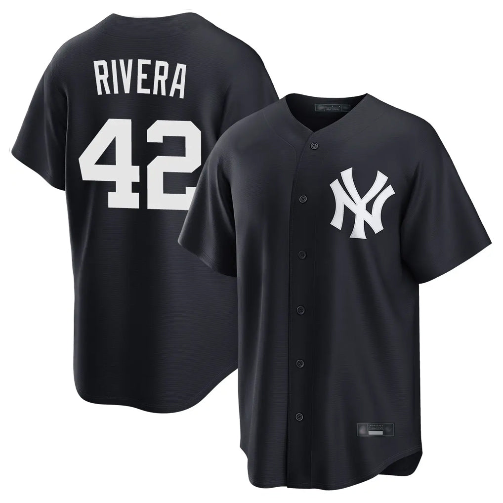 MATTH NY.Yankees #42 Mariano Rivera Player Navy Game Home Stitched Jerseys