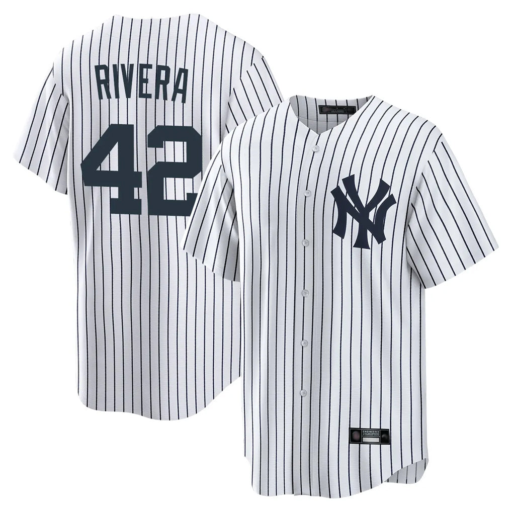 MATTH NY.Yankees #42 Mariano Rivera Player White Game Home Stitched Jerseys
