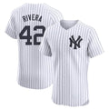 MATTH NY.Yankees #42 Mariano Rivera Player White Limited Elite Home Stitched Jerseys