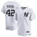 MATTH NY.Yankees #42 Mariano Rivera Player White Limited Home Stitched Jerseys