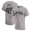 MATTH NY.Yankees #45 Gerrit Cole Player Gray Limited Elite Home Stitched Jerseys