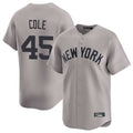MATTH NY.Yankees #45 Gerrit Cole Player Gray Limited Home Stitched Jerseys