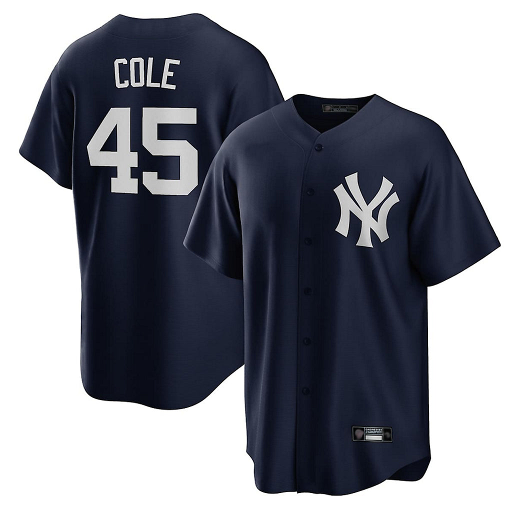 MATTH NY.Yankees #45 Gerrit Cole Player Navy Game Home Stitched Jerseys