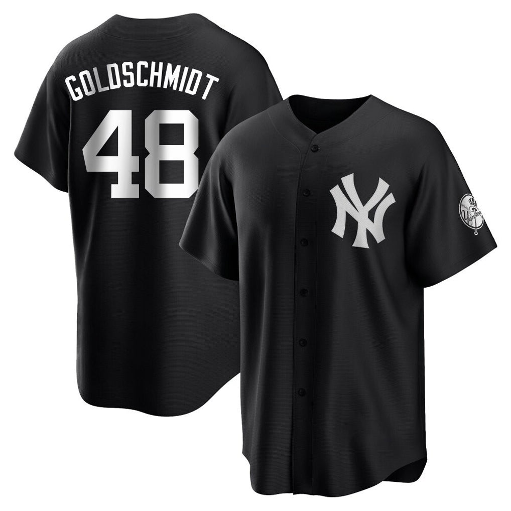 MATTH NY.Yankees #48 Paul Goldschmidt Player Black Game Stitched Jerseys
