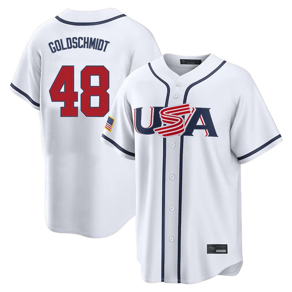 MATTH NY.Yankees #48 Paul Goldschmidt Player White USA 2026 World Classic Limited Game Stitched Jerseys