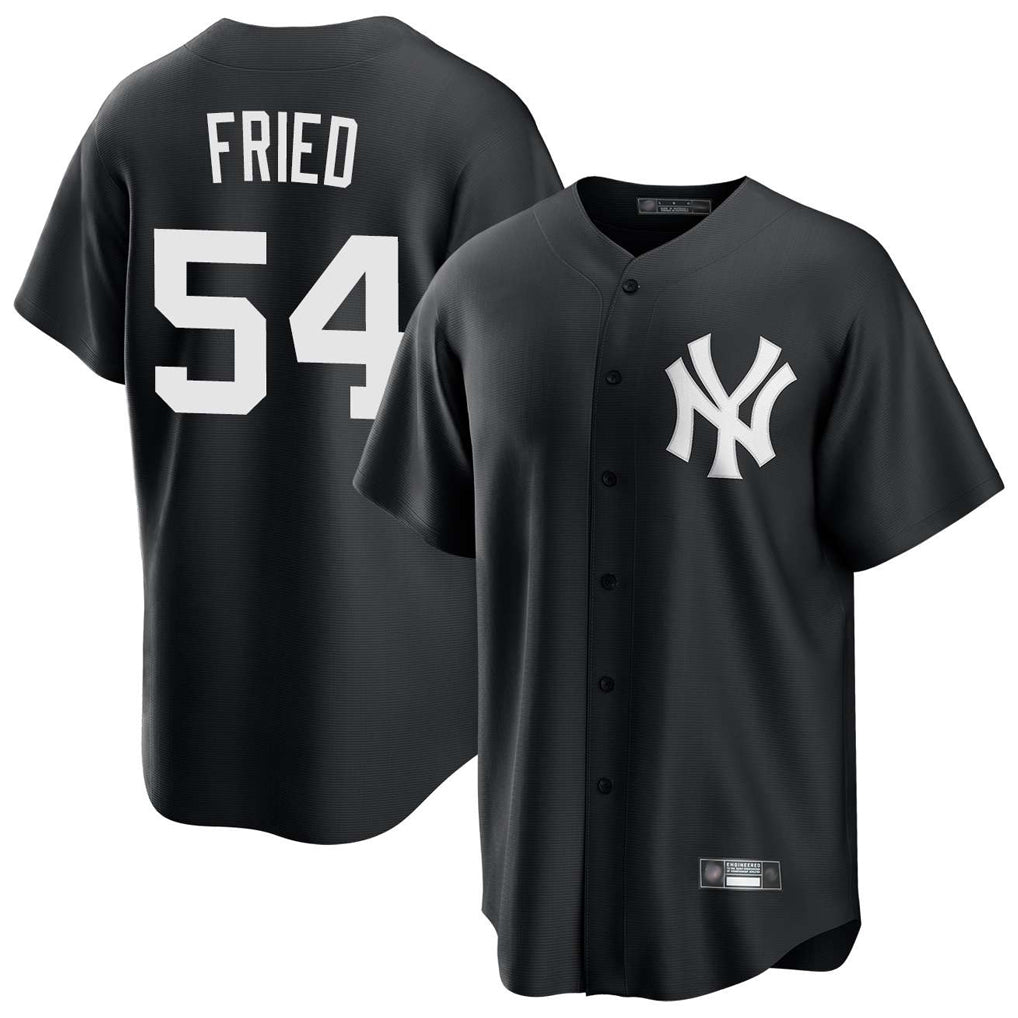 MATTH NY.Yankees #54 Max Fried Player Black Game Stitched Jerseys