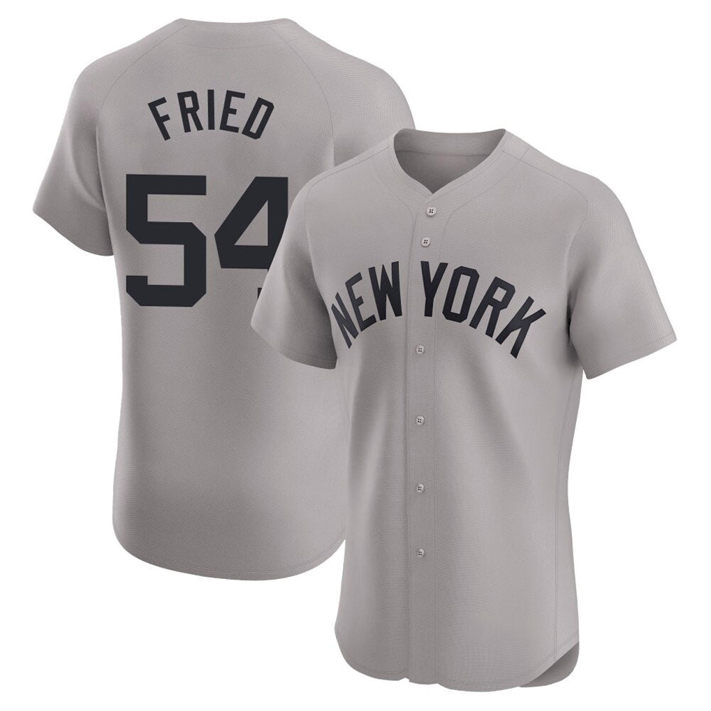 MATTH NY.Yankees #54 Max Fried Player Gray Limited Elite Home Stitched Jerseys