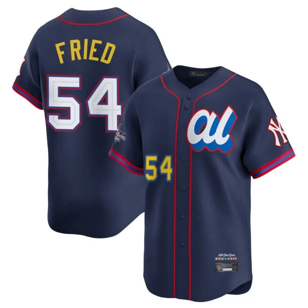 MATTH NY.Yankees #54 Max Fried Player Navy All Star Limited Home Stitched Jerseys