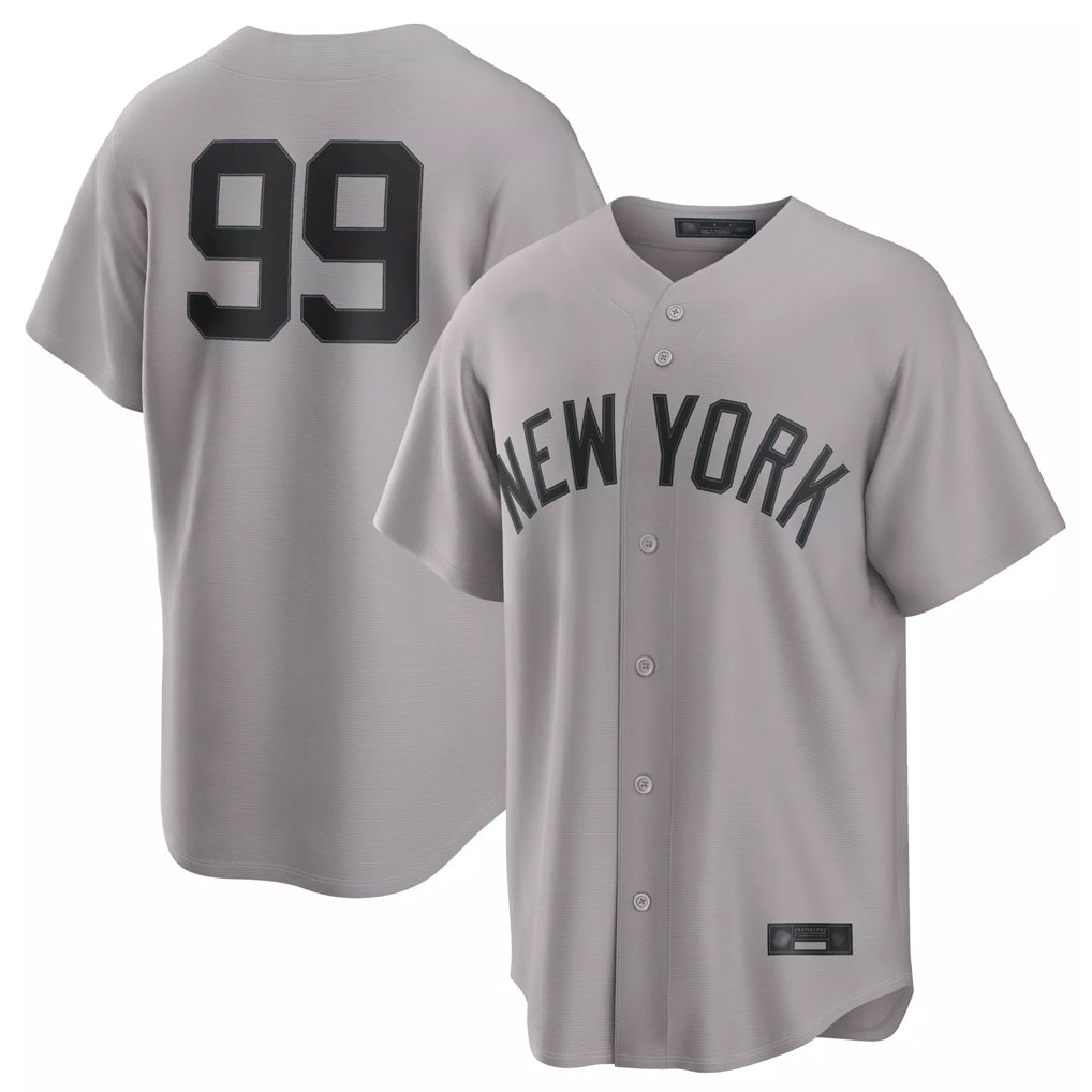 MATTH NY.Yankees #99 Aaron Judge Player Gray Game Home Stitched Jerseys