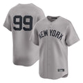 MATTH NY.Yankees #99 Aaron Judge Player Gray Limited Home Stitched Jerseys