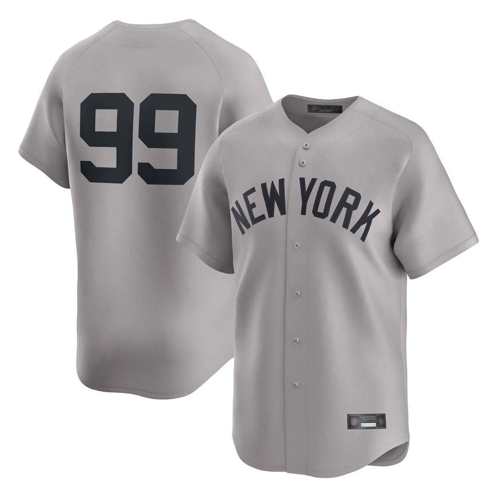 MATTH NY.Yankees #99 Aaron Judge Player Gray Limited Home Stitched Jerseys