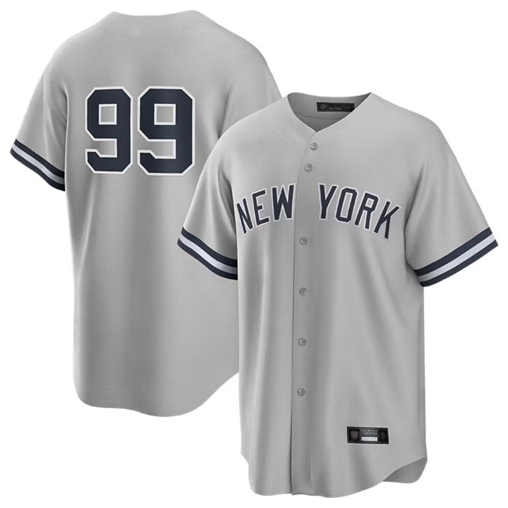 MATTH NY.Yankees #99 Aaron Judge Player Gray Road Game Stitched Jerseys
