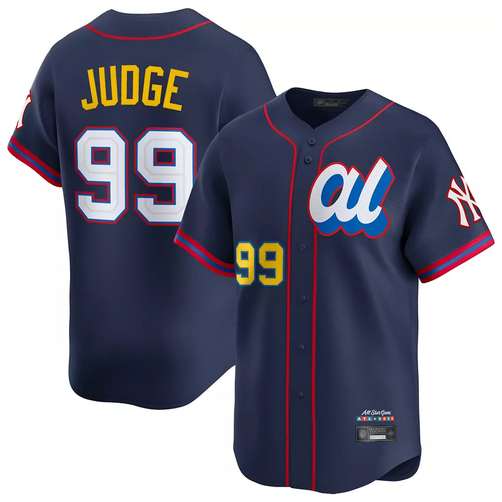 MATTH NY.Yankees #99 Aaron Judge Player Navy All Star Limited Home Stitched Jerseys