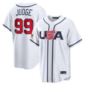 MATTH NY.Yankees #99 Aaron Judge Player White USA 2026 World Classic Limited Game Stitched Jerseys