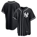 MATTH NY.Yankees Blank Player Black Out Game Home Stitched Jerseys