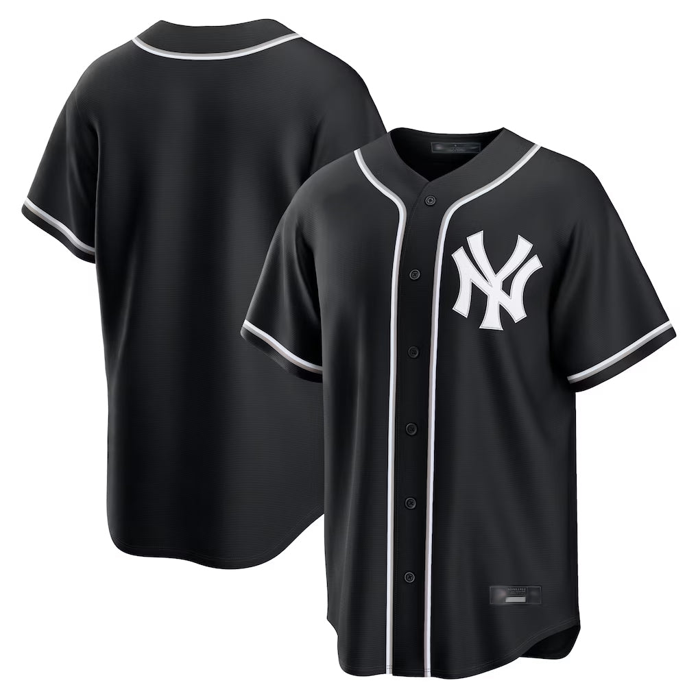 MATTH NY.Yankees Blank Player Black Out Game Home Stitched Jerseys