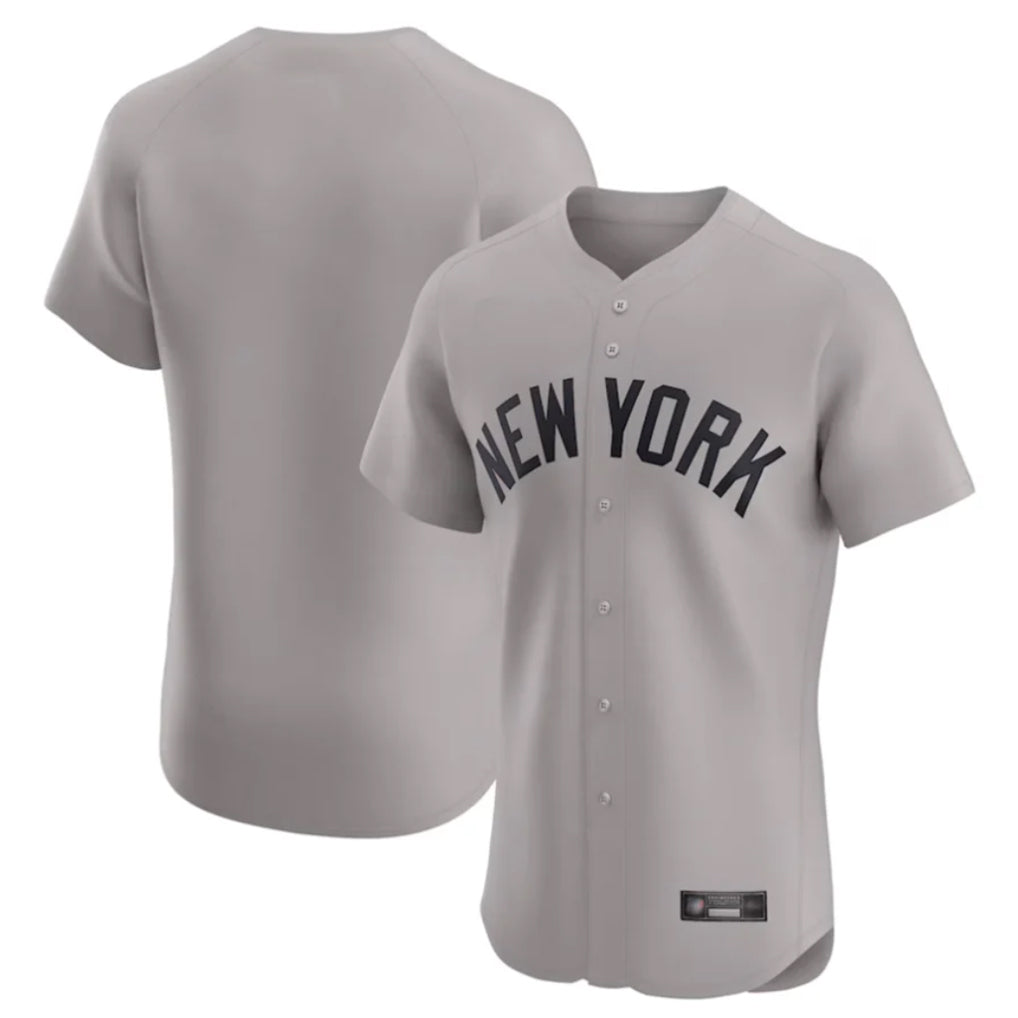 MATTH NY.Yankees Blank Player Gray Limited Elite Home Stitched Jerseys
