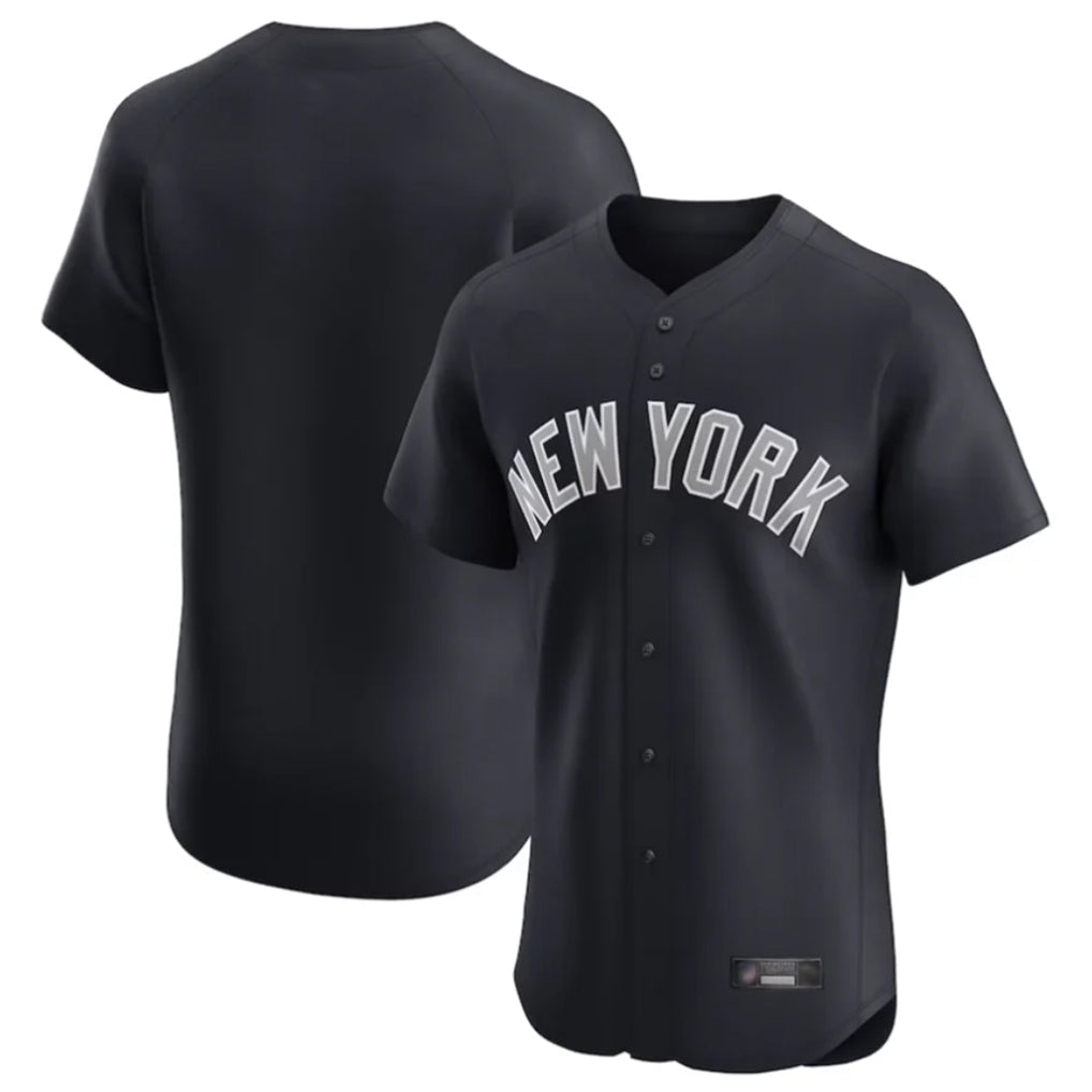 MATTH NY.Yankees Blank Player Navy Home Replica Elite Stitched Jerseys