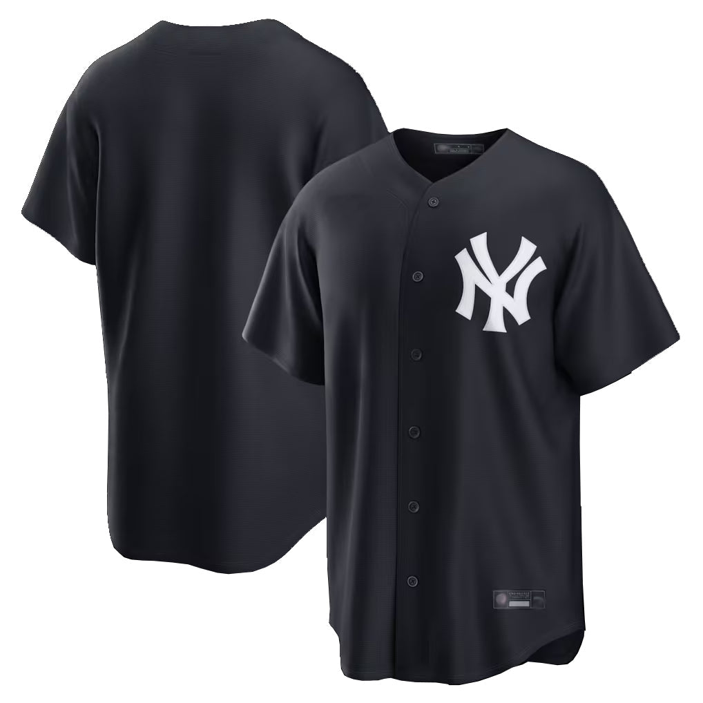 MATTH NY.Yankees Blank Player Navy Replica Game Stitched Jerseys