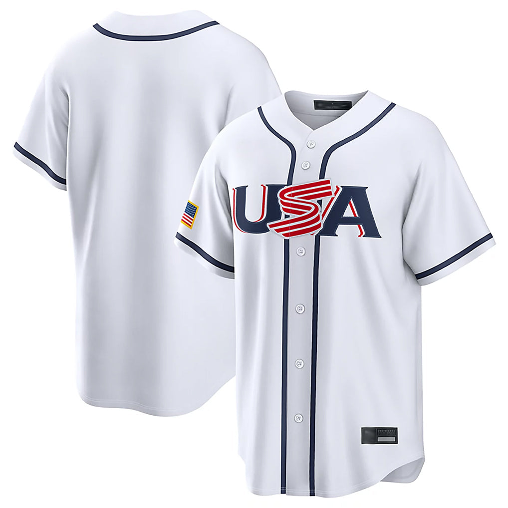 MATTH NY.Yankees Blank Player White USA 2026 World Classic Limited Game Stitched Jerseys