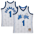 MATTH O.Magic #1 Penny Hardaway Mitchell & Ness White 1998-99 Hardwood Classics Swingman Jerseys