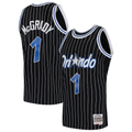 MATTH O.Magic #1 Tracy McGrady Mitchell & Ness Black Hardwood Classics Swingman Jerseys